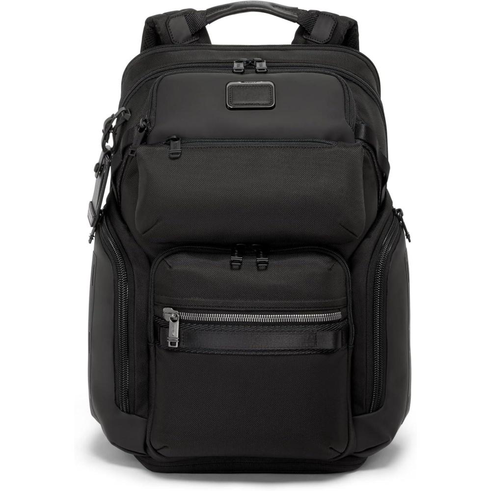 imageTUMI  Alpha Bravo Nomadic Backpack  Mens Durable Carry On Bag  188 X 150 X 90  Fits up to 15 Laptop  Pearl Grey MeshBlack