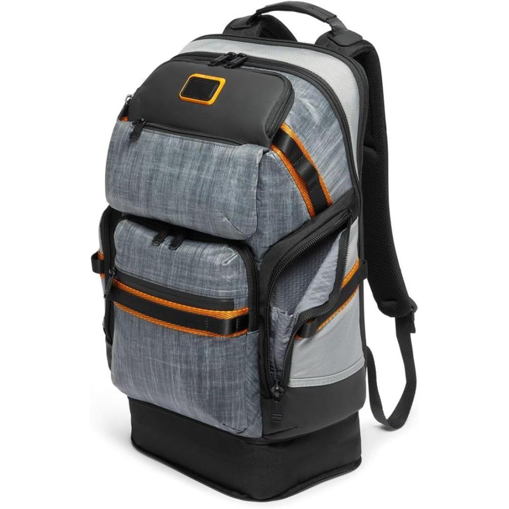 imageTUMI  Alpha Bravo Nomadic Backpack  Mens Durable Carry On Bag  188 X 150 X 90  Fits up to 15 Laptop  Pearl Grey MeshSteel