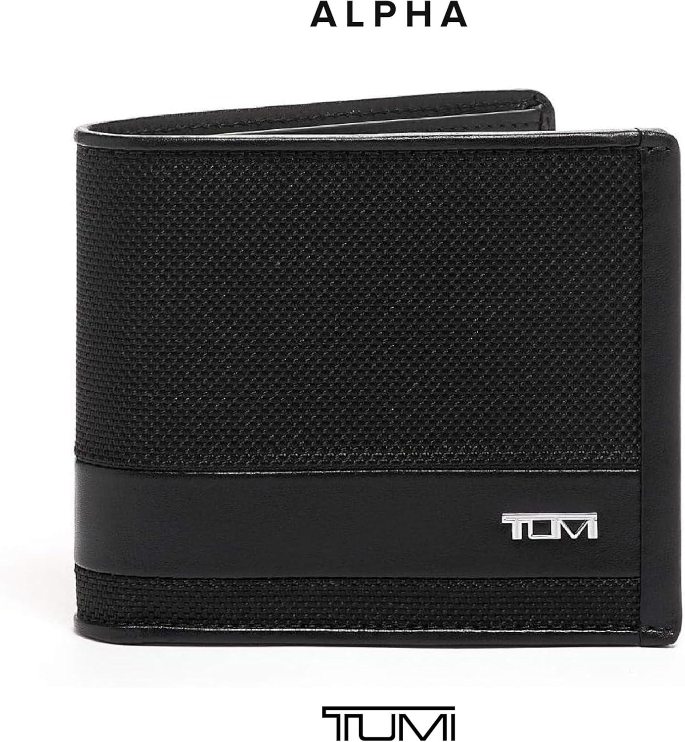 imageTUMI Alpha Global Center Flip Passcase Wallets for Men Organized Bill Compartment amp Hidden Pocket 38 X 48 X 10 BlackBlack