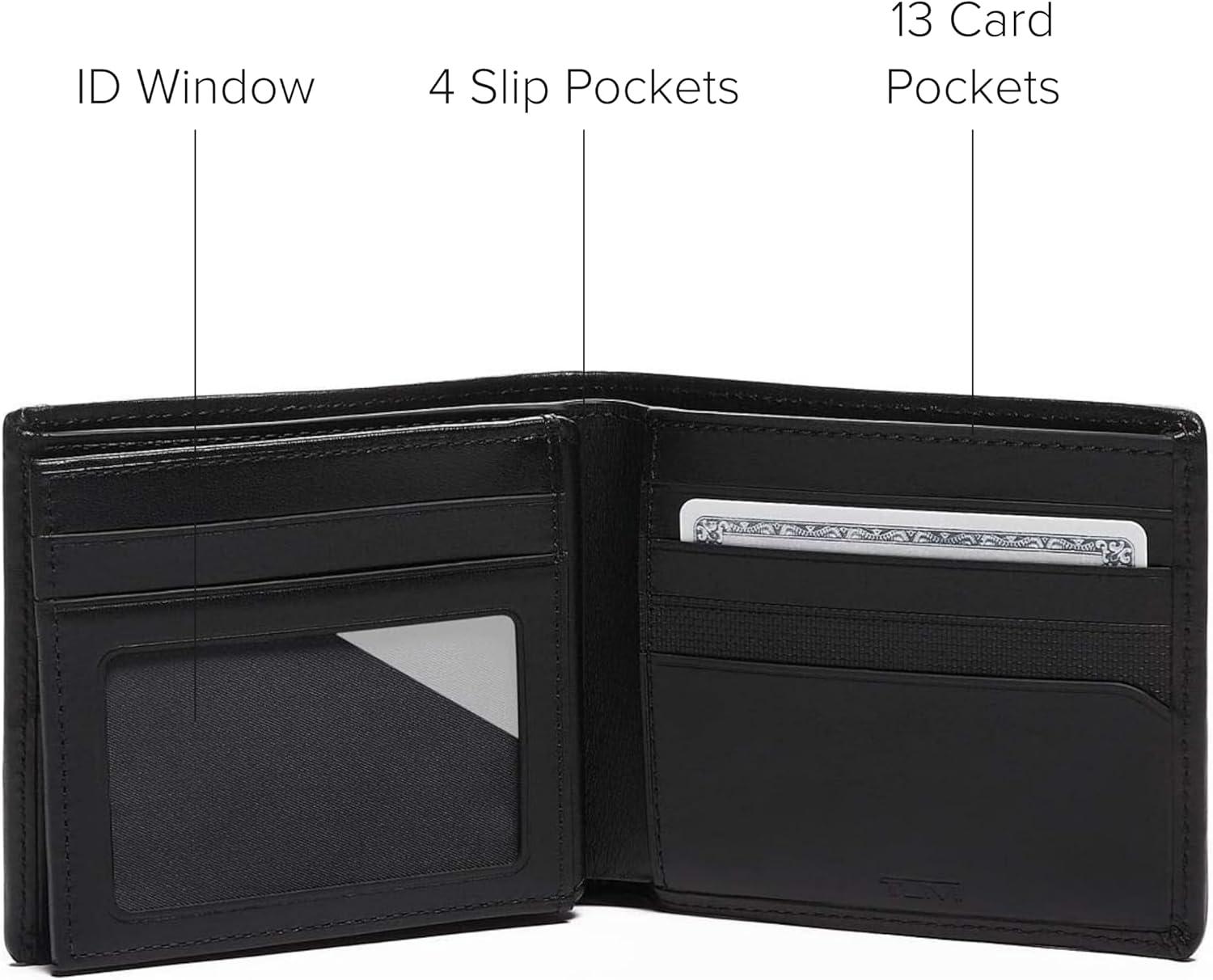imageTUMI Alpha Global Center Flip Passcase Wallets for Men Organized Bill Compartment amp Hidden Pocket 38 X 48 X 10 BlackBlack