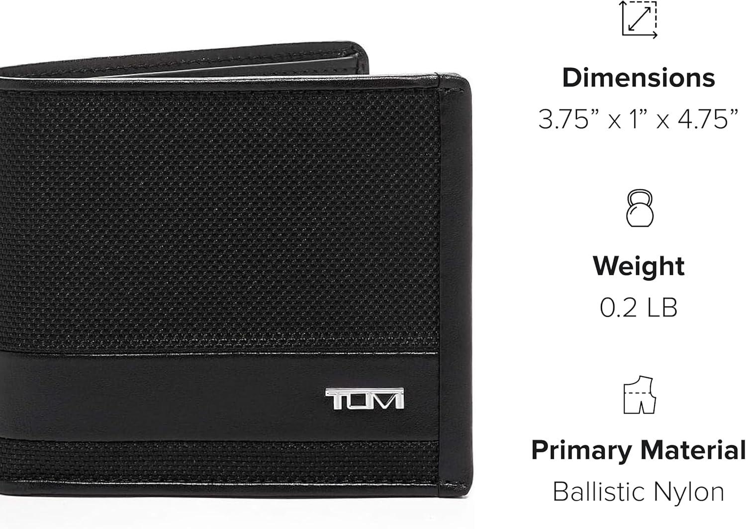 imageTUMI Alpha Global Center Flip Passcase Wallets for Men Organized Bill Compartment amp Hidden Pocket 38 X 48 X 10 BlackBlack