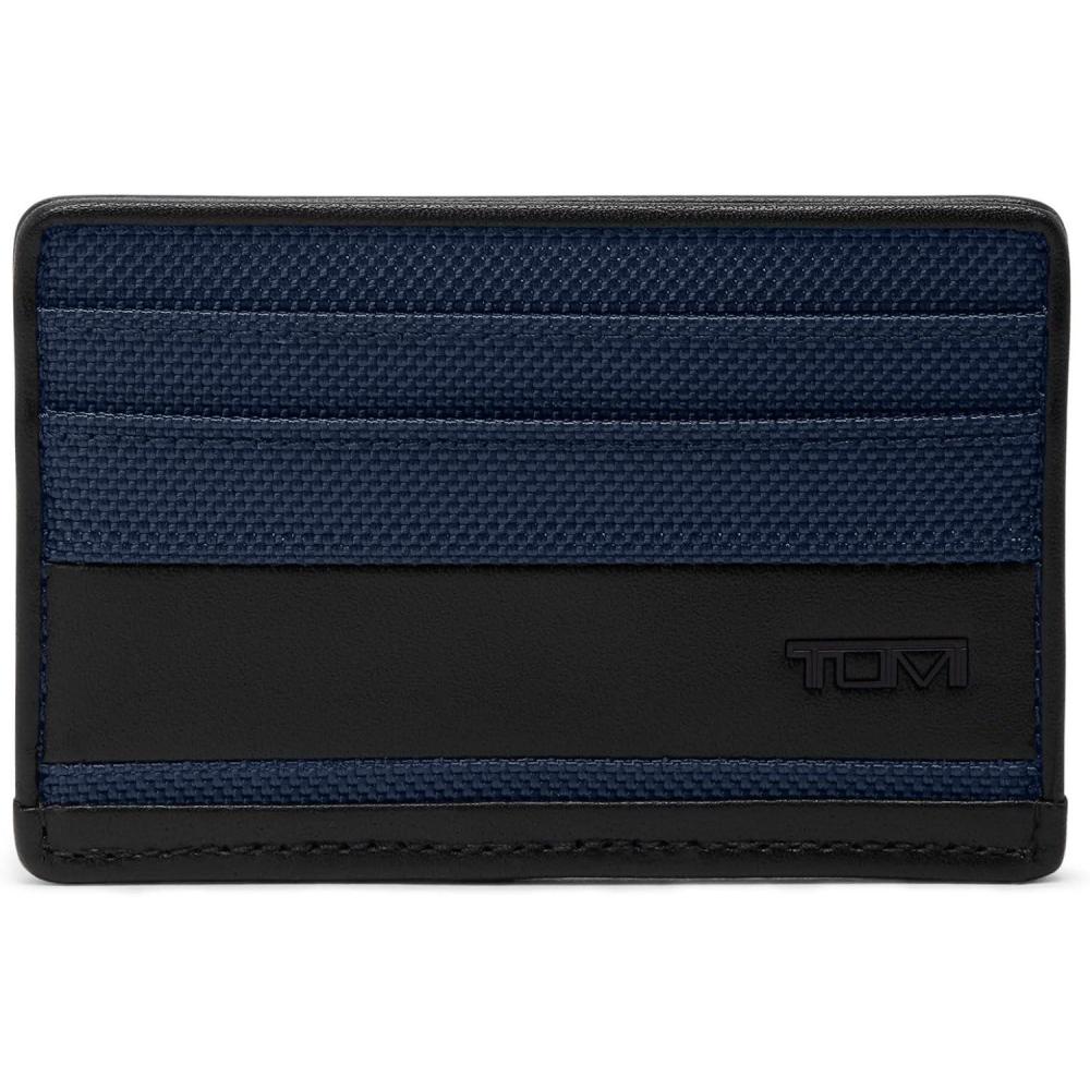 imageTUMI  Alpha Slim Card Case  Slim Billfold Wallet for Travel  Slip Pocket Wallet  Small Wallet  28 X 41 X 02  BlackNAVY