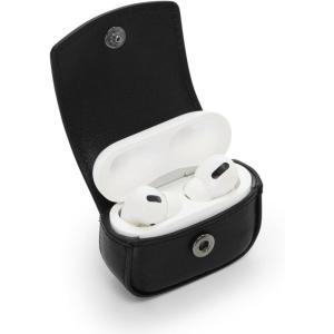 TUMI – Belden Airpods Charm – Men’s and Women’s Premium Leather Earbud Case – Black with Gunmetal Hardware(BLACK/GUNMETAL)