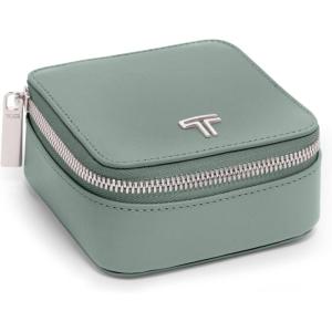 TUMI – Belden Jewelry Case – Women’s Premium Leather Travel Organizer – For Earrings, Rings, Bracelets – Thyme(THYME)
