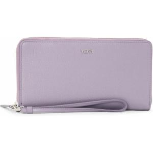 TUMI – Belden Travel Wallet – Premium Leather Passport Holder with Wristlet – Compact Travel Bag – Lavender(Lavender)