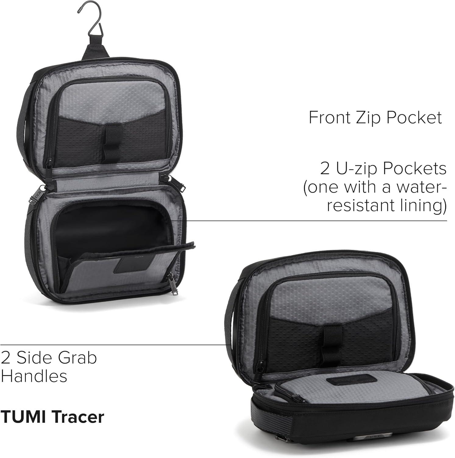 imageTUMI Alpha Bravo Response Travel Kit Mens Travel Organizer Hanging Toiletry Bag 63 X 95 X 35 BlackBlack