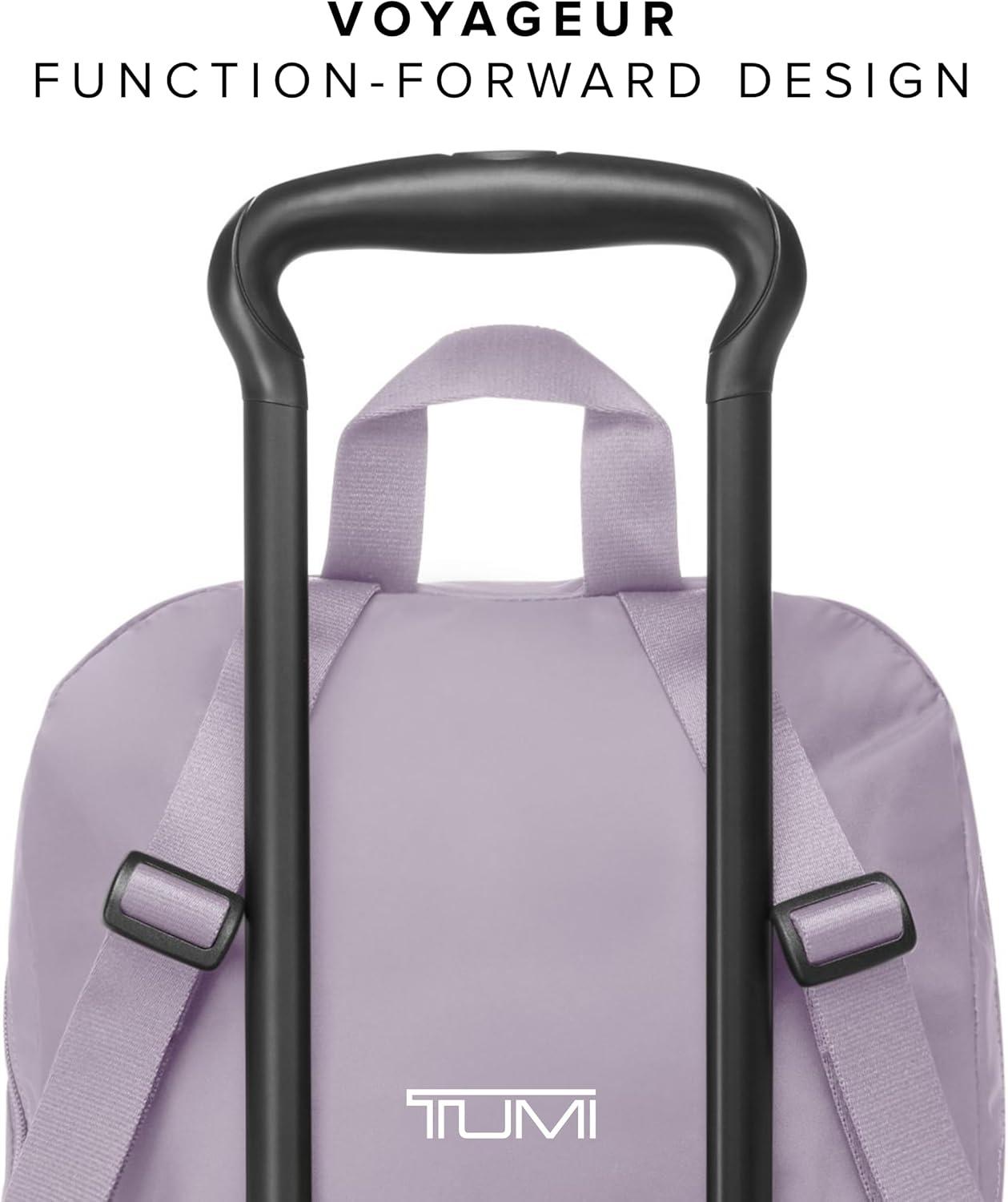 imageTUMI Just In Case Foldable Backpack Lightweight Compact Travel Backpack For One Bag Travel 155 X 123 X 45 Black with Gold HardwareLavender