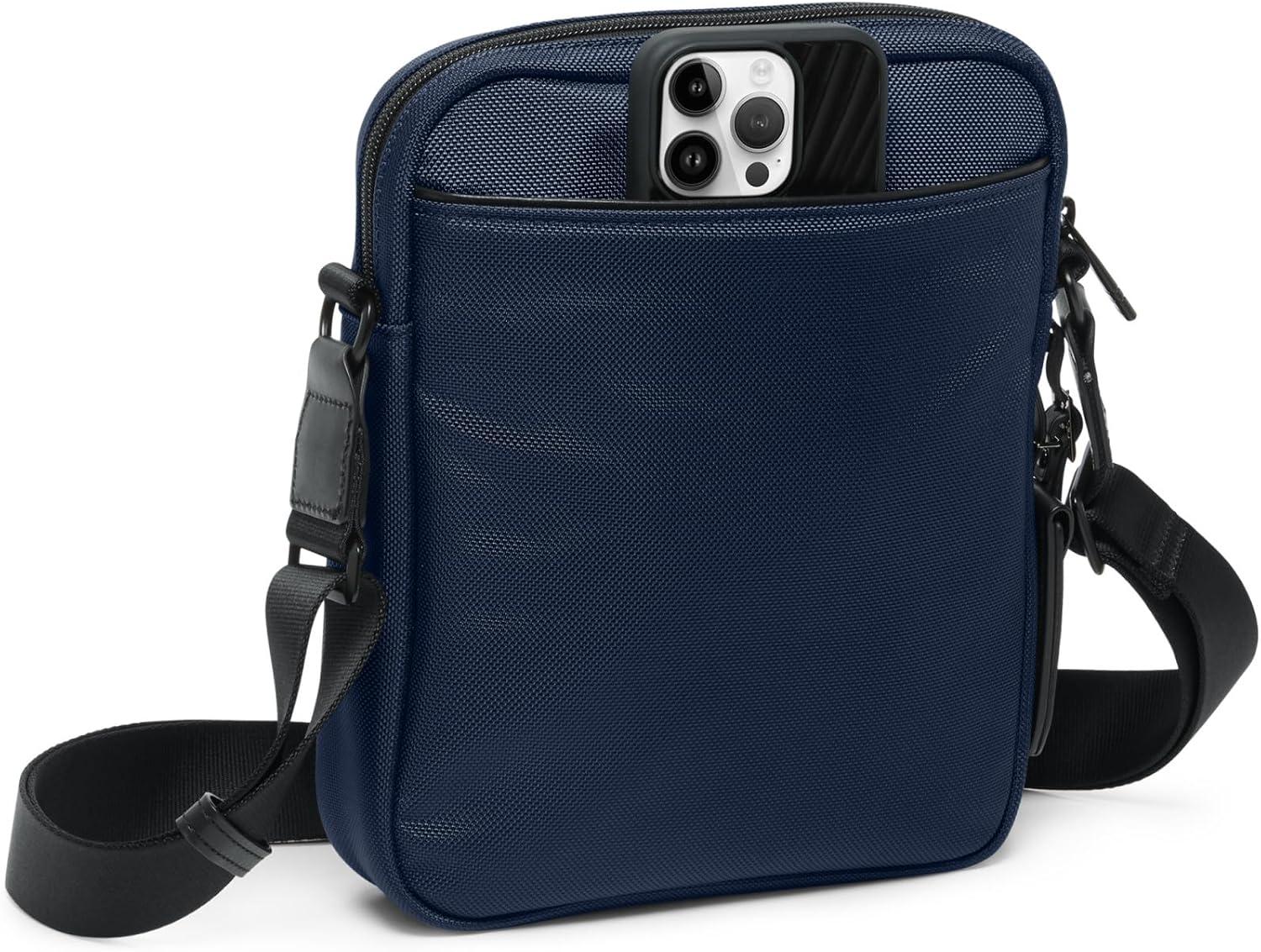 imageTUMI Nassau Leather Card Case Mens and Womens Slim Wallet Mediterranean PrintMEDITERRANEAN PRINT