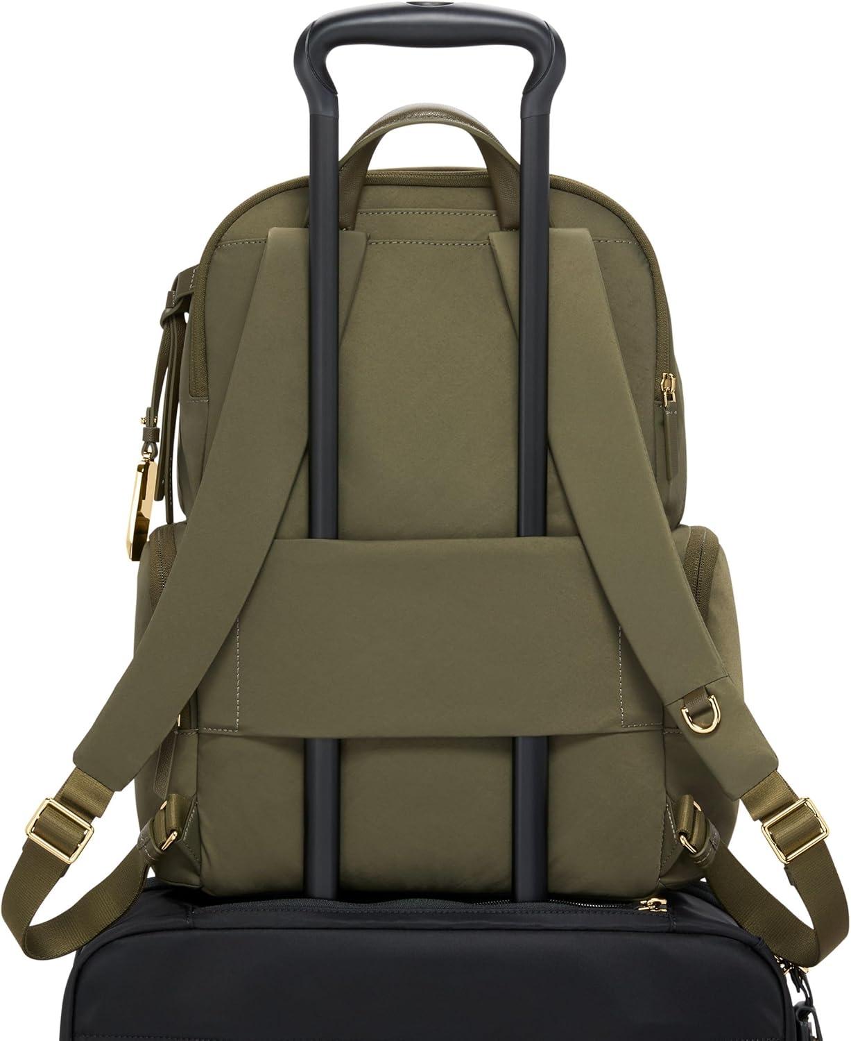 imageTUMI Voyageur Celina Backpack Womens Work and Travel Bag 160 X 106 X 65 Holds Up to 16 Laptop BridleOlive