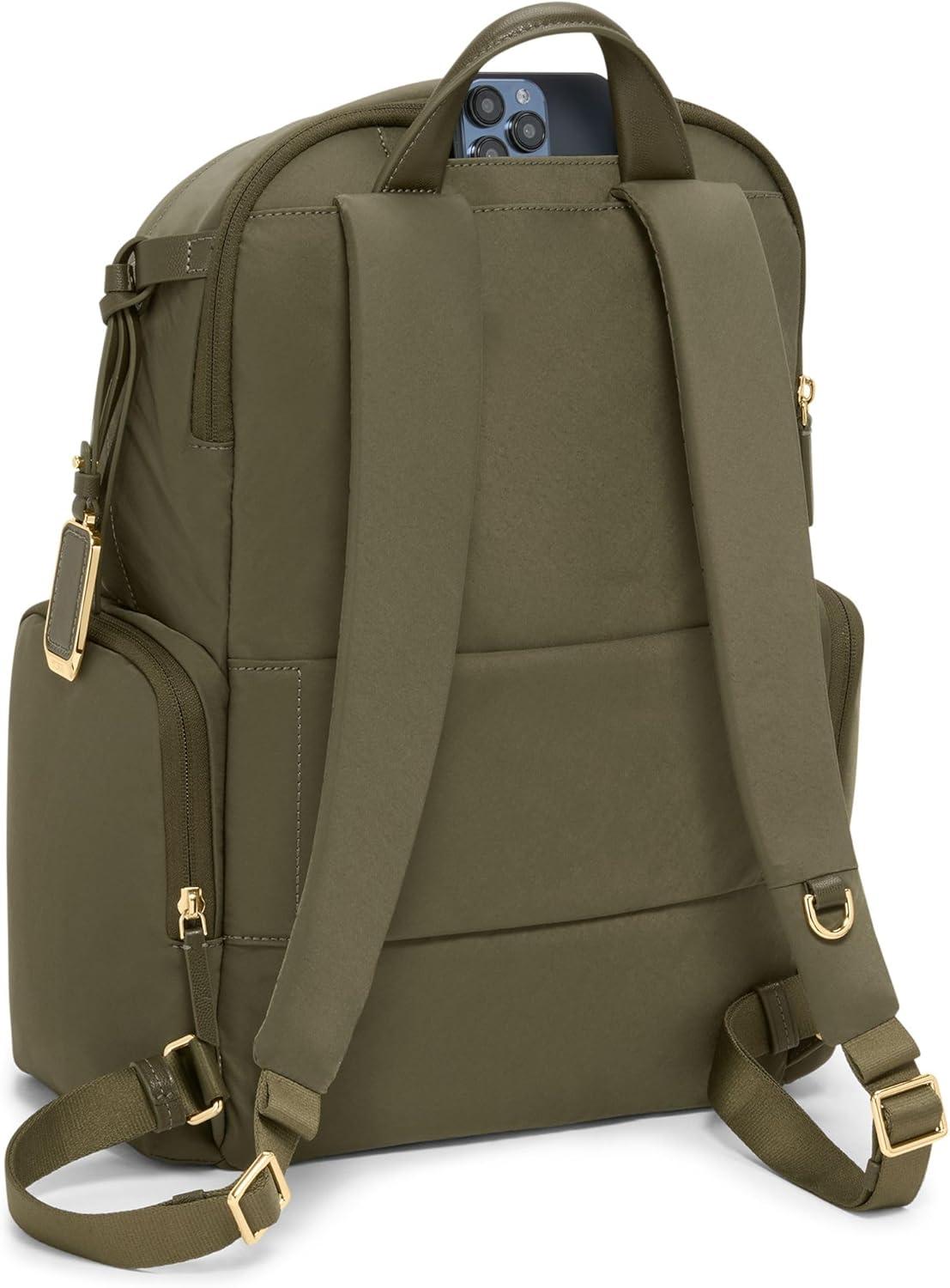 imageTUMI Voyageur Celina Backpack Womens Work and Travel Bag 160 X 106 X 65 Holds Up to 16 Laptop BridleOlive