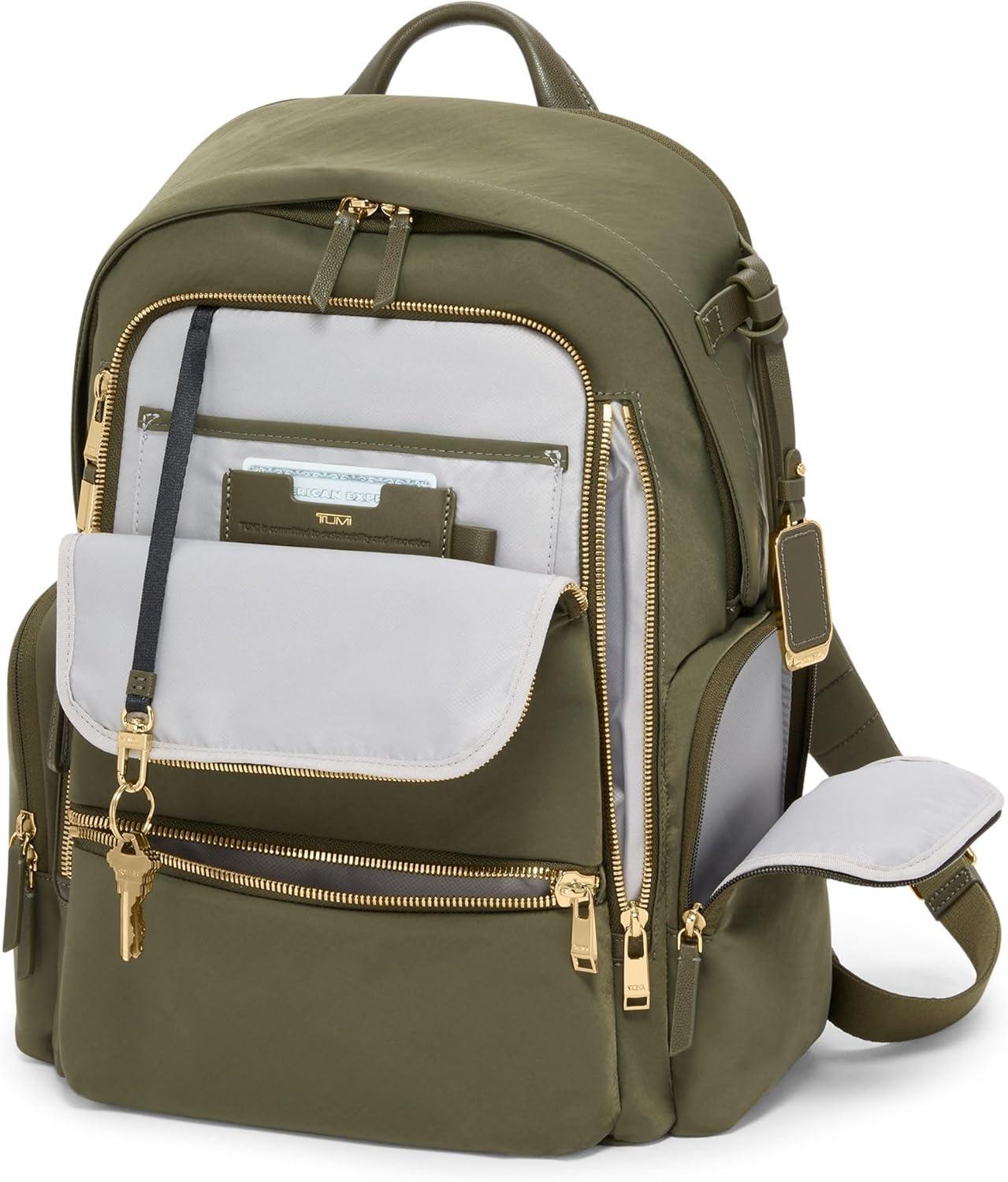 imageTUMI Voyageur Celina Backpack Womens Work and Travel Bag 160 X 106 X 65 Holds Up to 16 Laptop BridleOlive