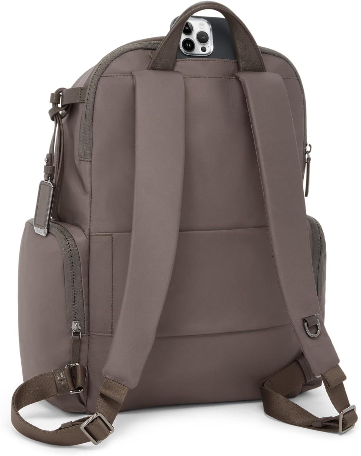 imageTUMI Voyageur Celina Backpack Womens Work and Travel Bag 160 X 106 X 65 Holds Up to 16 Laptop Mink