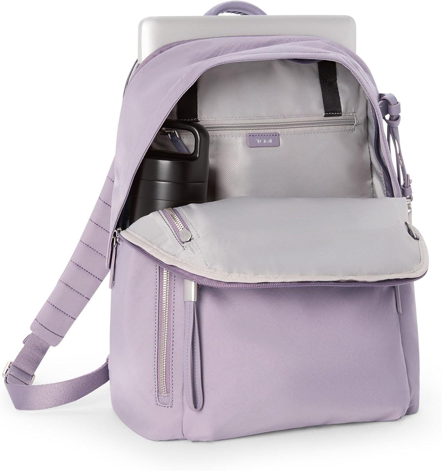 imageTUMI Voyageur Halsey Backpack Travel Backpack For Business Fashion Commute Holds Up to 14 Screens Black amp GoldLavender