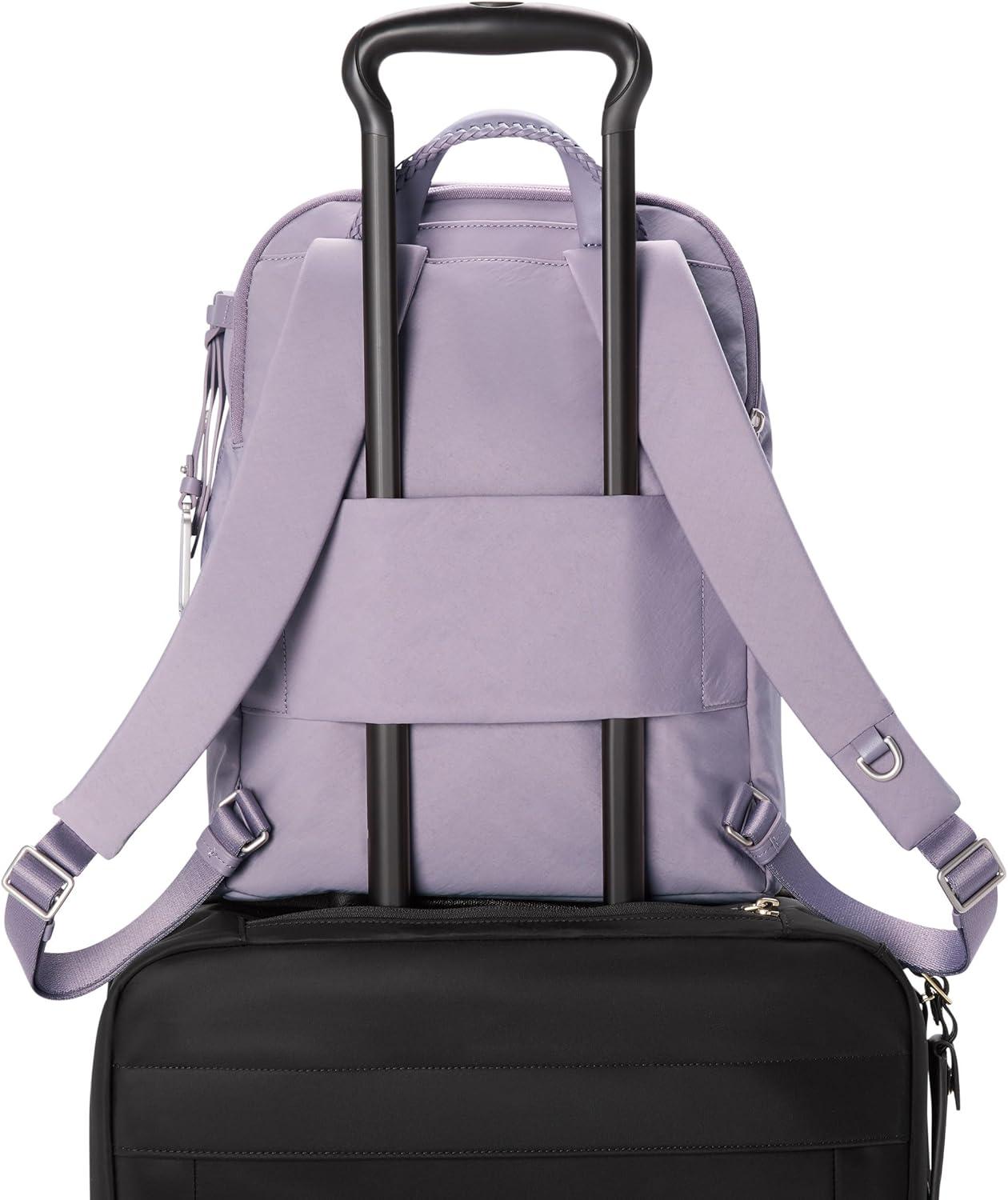 imageTUMI Voyageur Halsey Backpack Travel Backpack For Business Fashion Commute Holds Up to 14 Screens Black amp GoldLavender