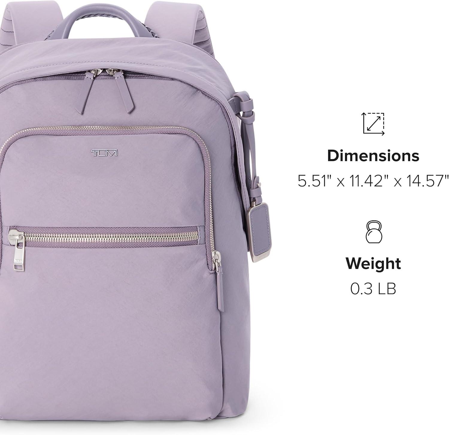 imageTUMI Voyageur Halsey Backpack Travel Backpack For Business Fashion Commute Holds Up to 14 Screens Black amp GoldLavender