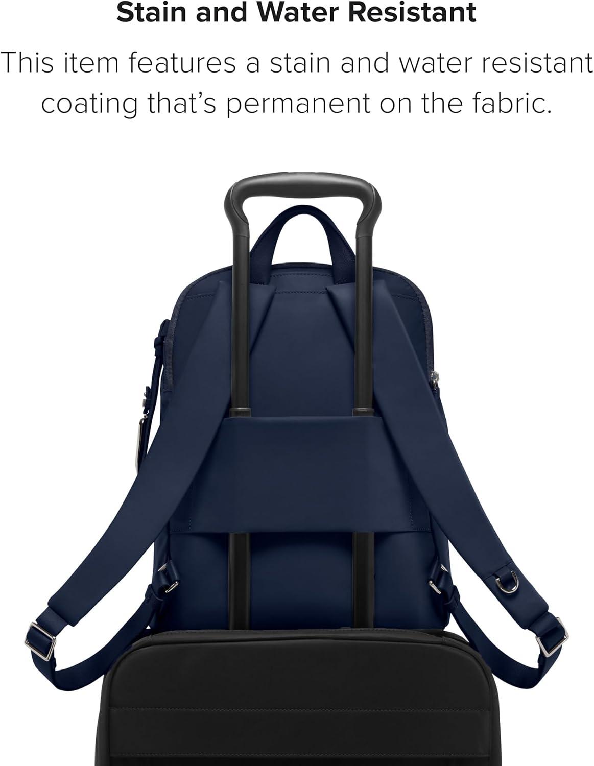 imageTUMI Voyageur Halsey Backpack Travel Backpack For Business Fashion Commute Holds Up to 14 Screens Black amp GoldPurple Indigo