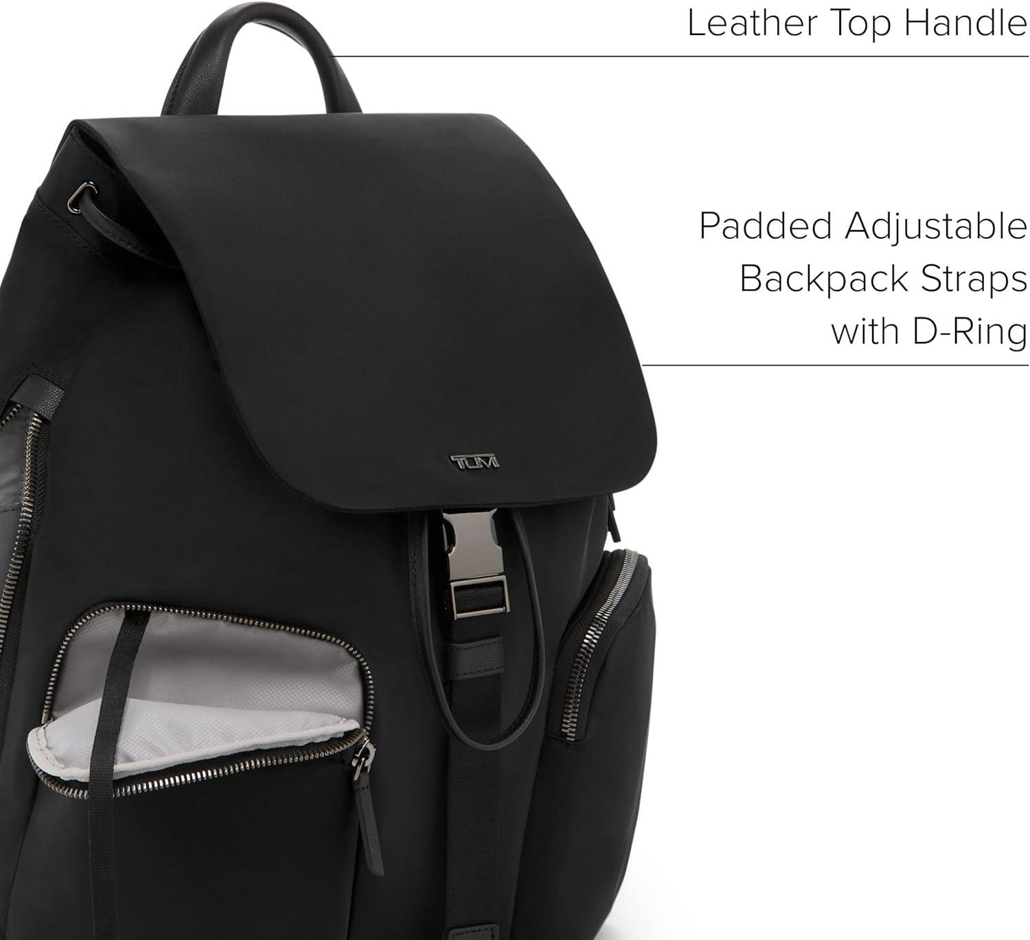 imageTUMI Voyageur Ramsay Backpack Womens Fashion Bag for Travel Business Work Fits up to 14 Laptop 150 X 118 X 60 BlackGunmetalBlack