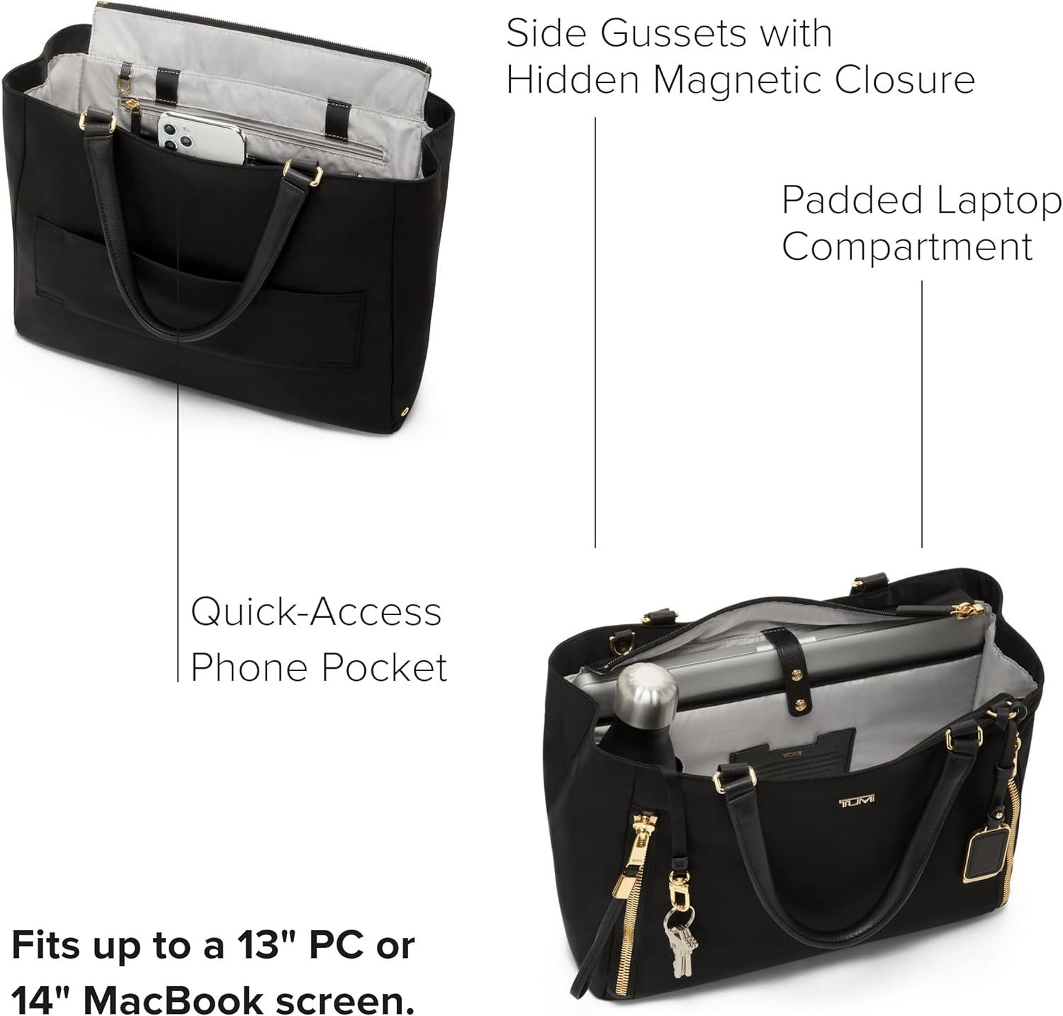 imageTUMI Voyageur Valetta Large ToteBlackGold