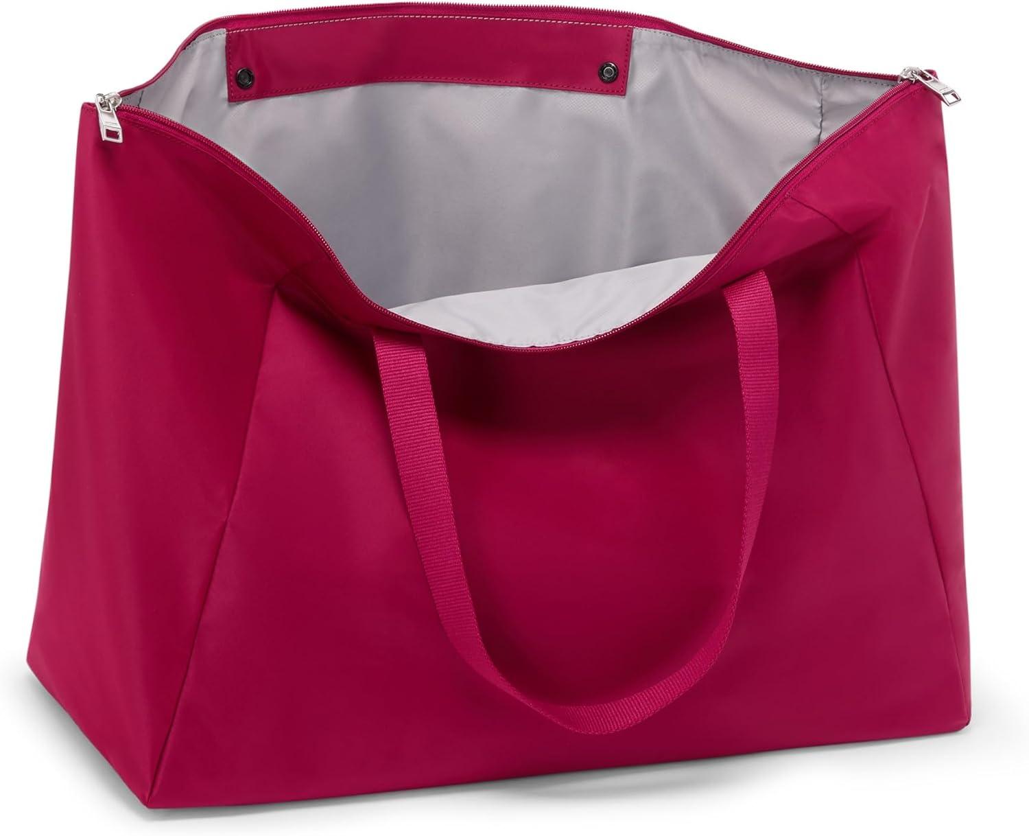 imageTUMI Just In Case Tote Small Packable Travel Tote Bag for Women amp Men Carry Travel Accessories EasilyFuschia