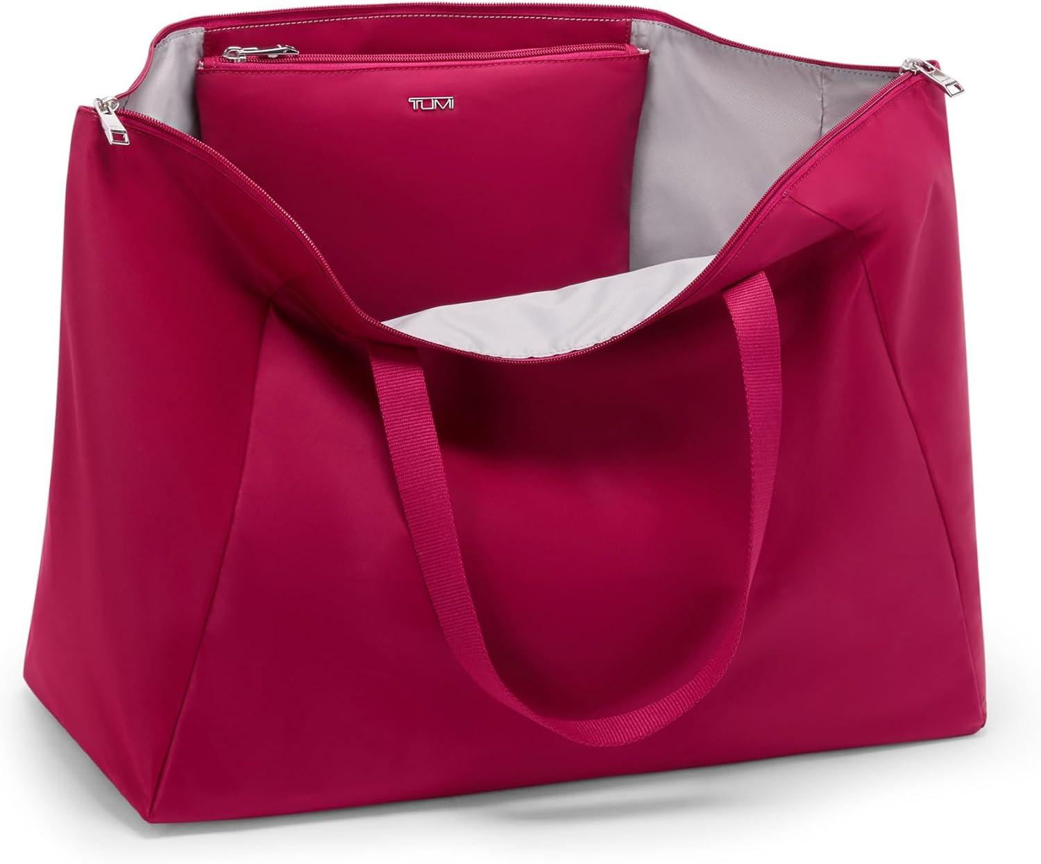 imageTUMI Just In Case Tote Small Packable Travel Tote Bag for Women amp Men Carry Travel Accessories EasilyFuschia