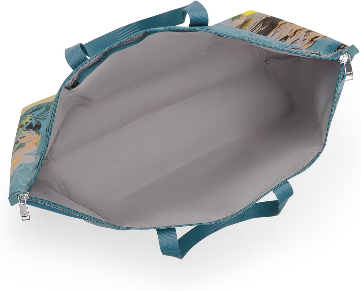 imageTUMI Just In Case Tote Small Packable Travel Tote Bag for Women amp Men Carry Travel Accessories EasilyMediterranean Print