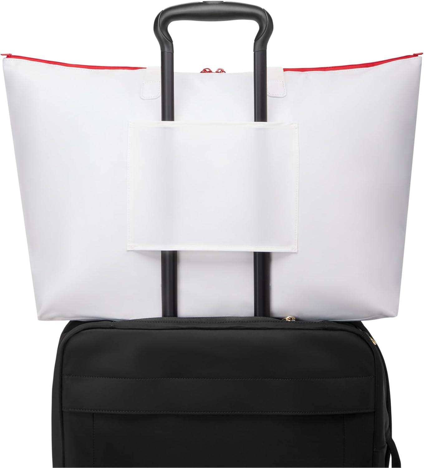 imageTUMI Just In Case Tote Small Packable Travel Tote Bag for Women amp Men Carry Travel Accessories EasilyWhiteRed