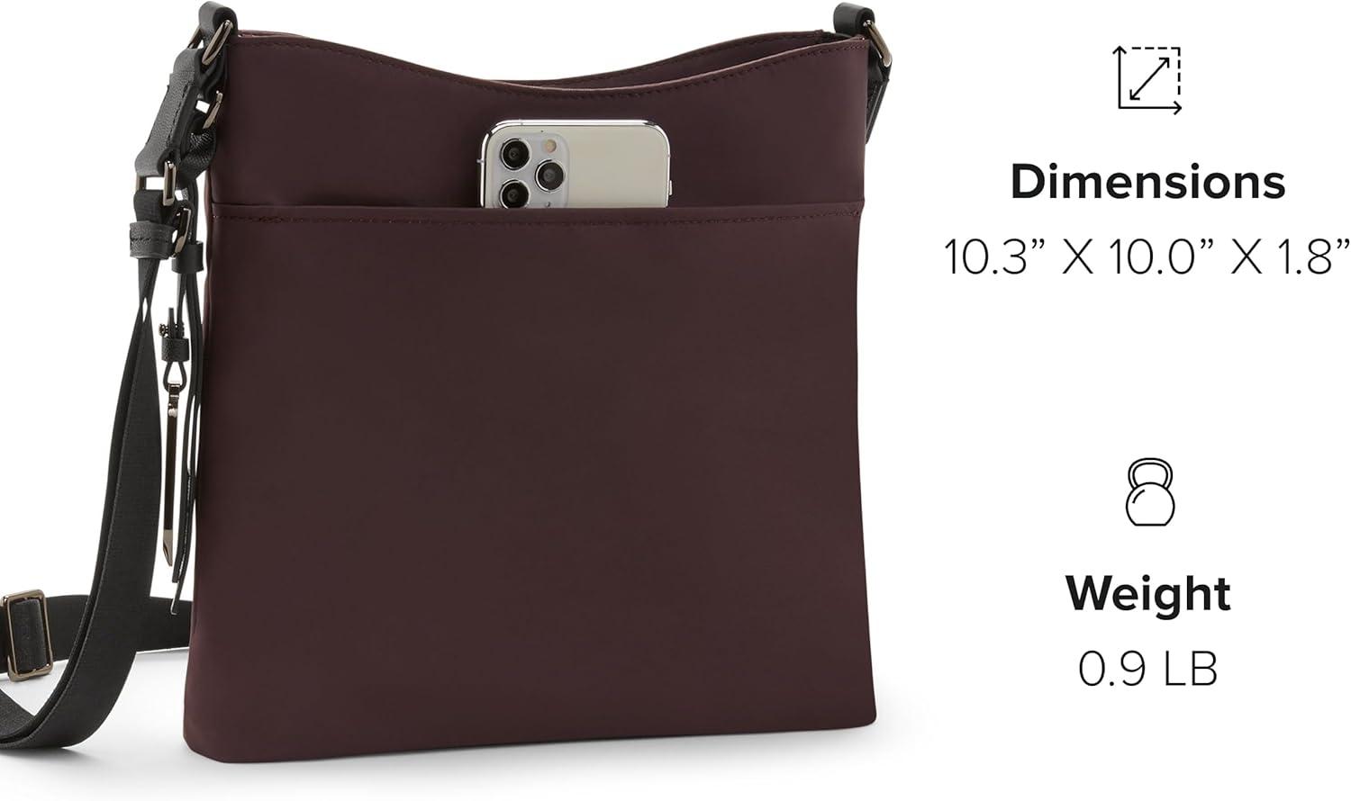 imageTUMI womens Tyler Crossbody Business Travel Bag Stain WaterResistant NylonDeep Plum