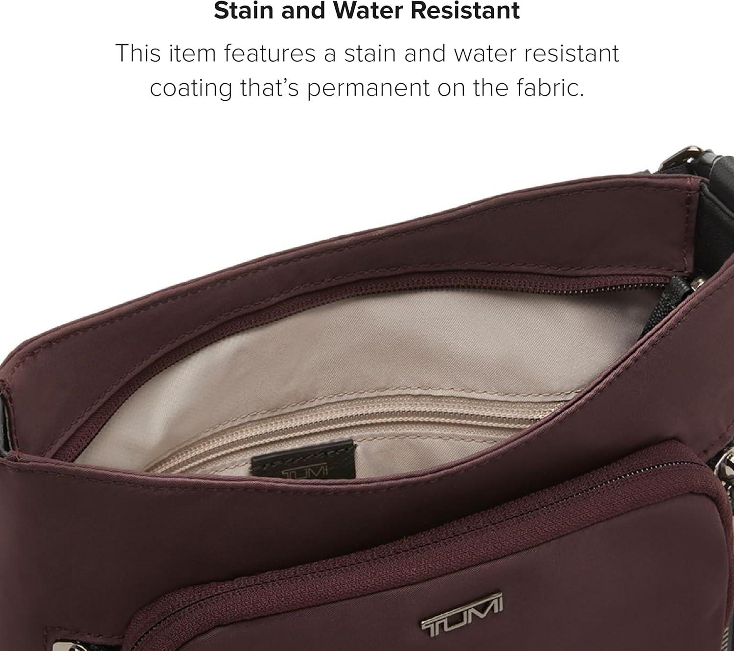 imageTUMI womens Tyler Crossbody Business Travel Bag Stain WaterResistant NylonDeep Plum