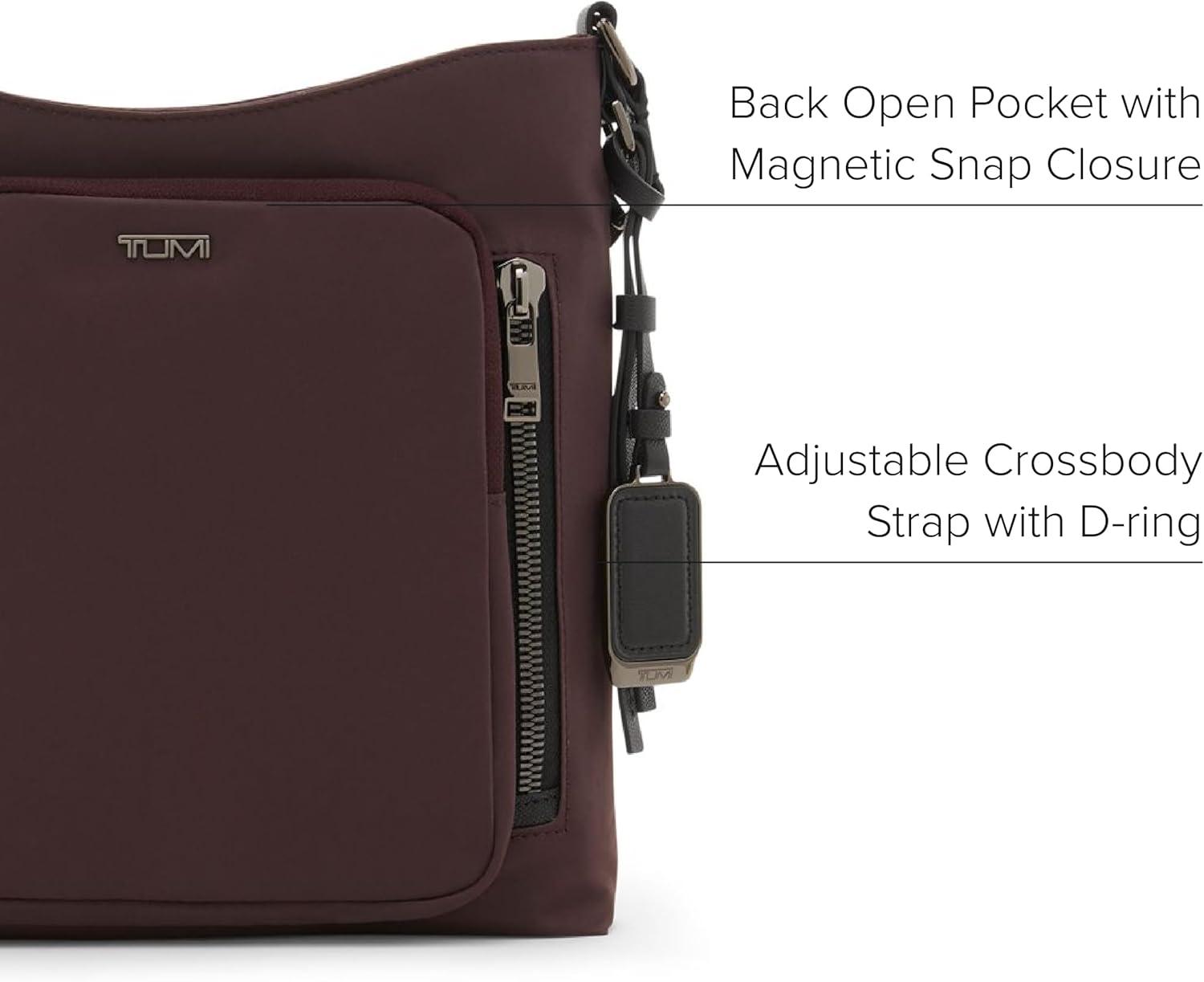 imageTUMI womens Tyler Crossbody Business Travel Bag Stain WaterResistant NylonDeep Plum