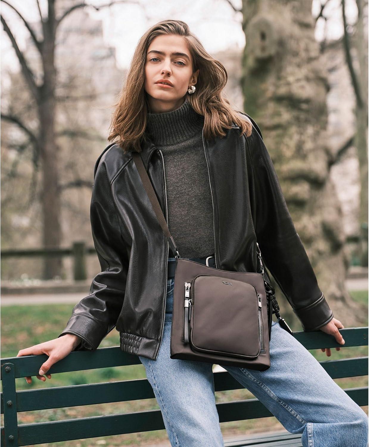 imageTUMI womens Tyler Crossbody Business Travel Bag Stain WaterResistant NylonMink