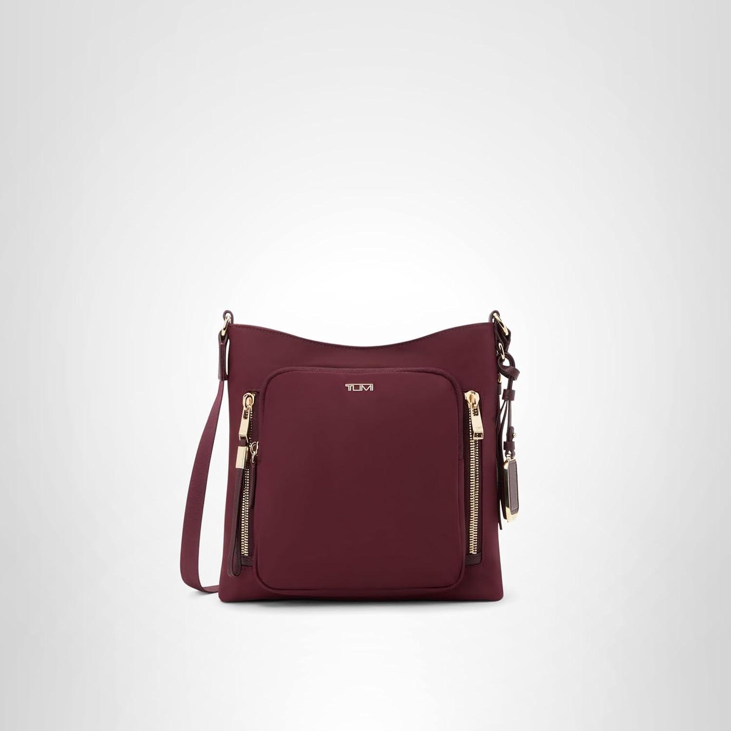 imageTUMI womens Tyler Crossbody Business Travel Bag Stain WaterResistant NylonWine