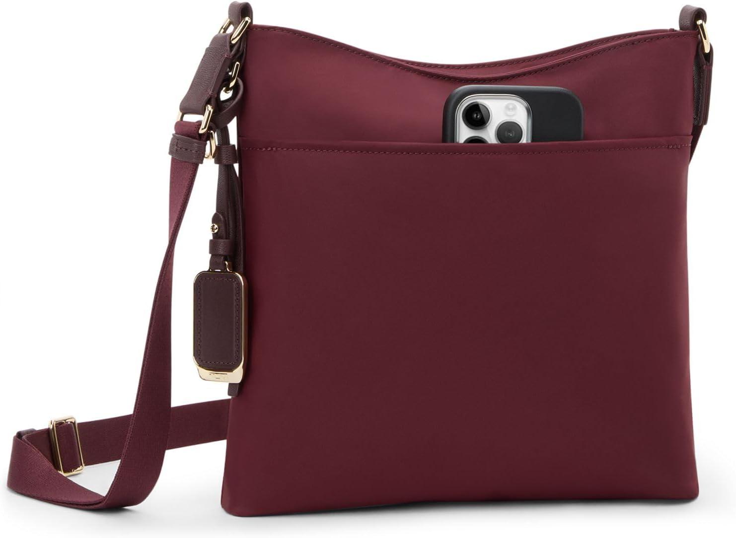 imageTUMI womens Tyler Crossbody Business Travel Bag Stain WaterResistant NylonWine