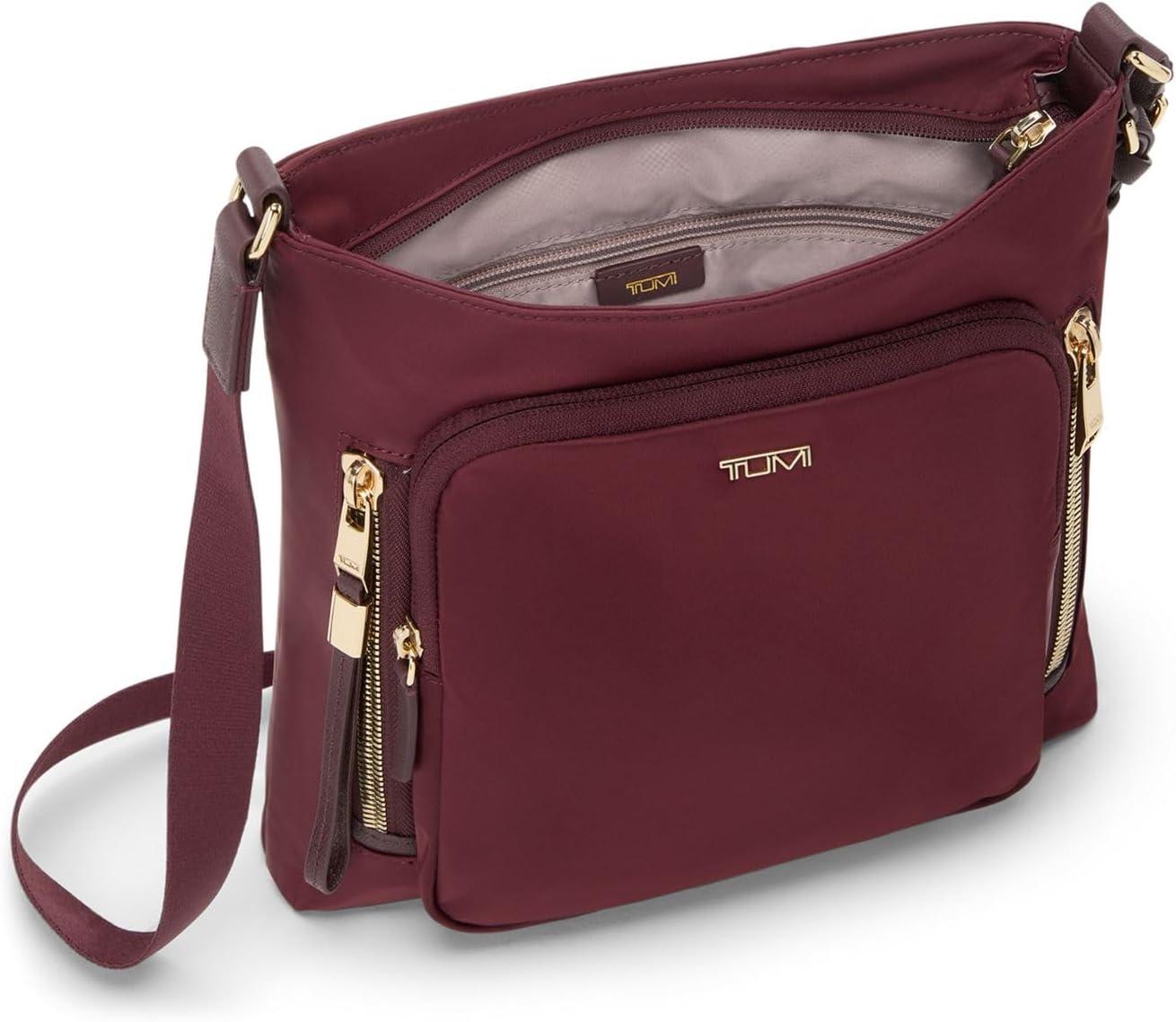 imageTUMI womens Tyler Crossbody Business Travel Bag Stain WaterResistant NylonWine