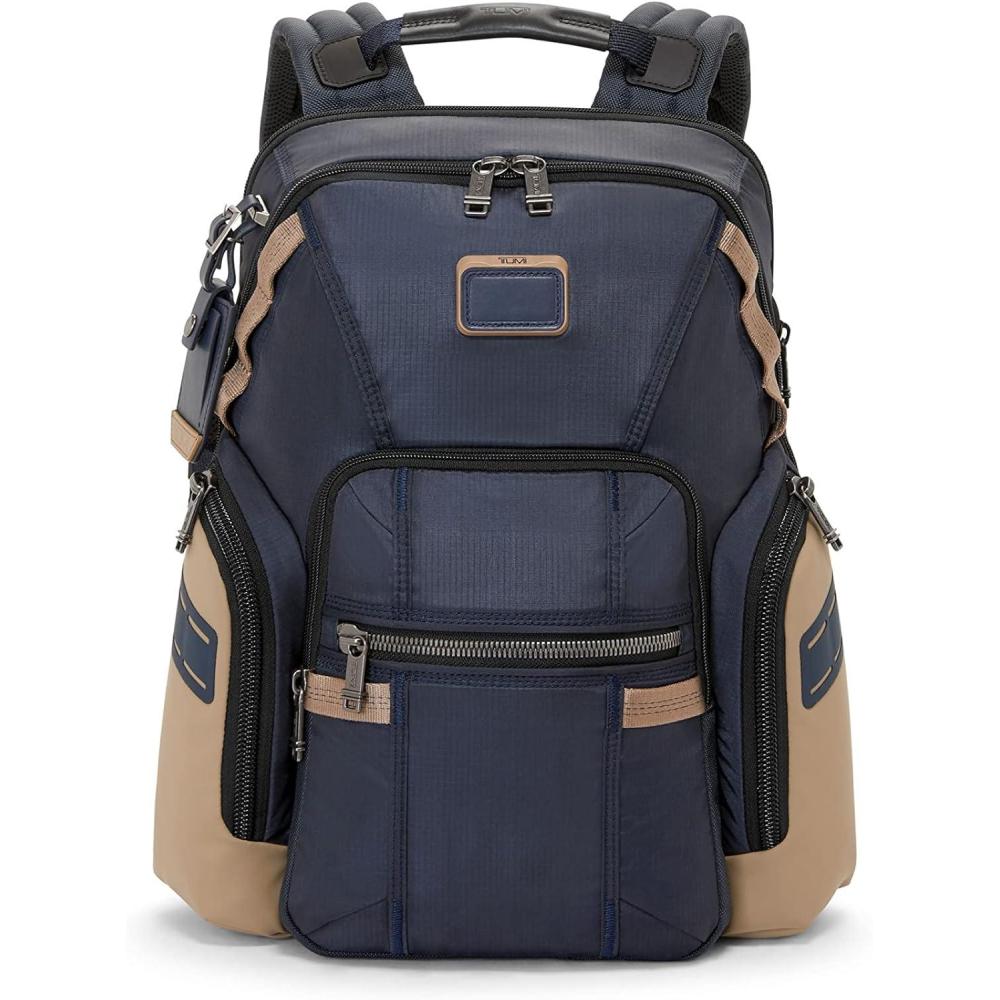 imageTUMI  Alpha Bravo Navigation Backpack  Everyday Travel Backpack  Fits Up to 15 Laptop  160 X 140 X 73Midnight NavyKhaki