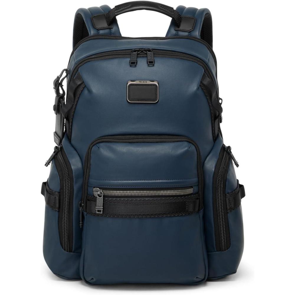 imageTUMI  Alpha Bravo Navigation Backpack  Everyday Travel Backpack  Fits Up to 15 Laptop  160 X 140 X 73Navy Coated Canvas