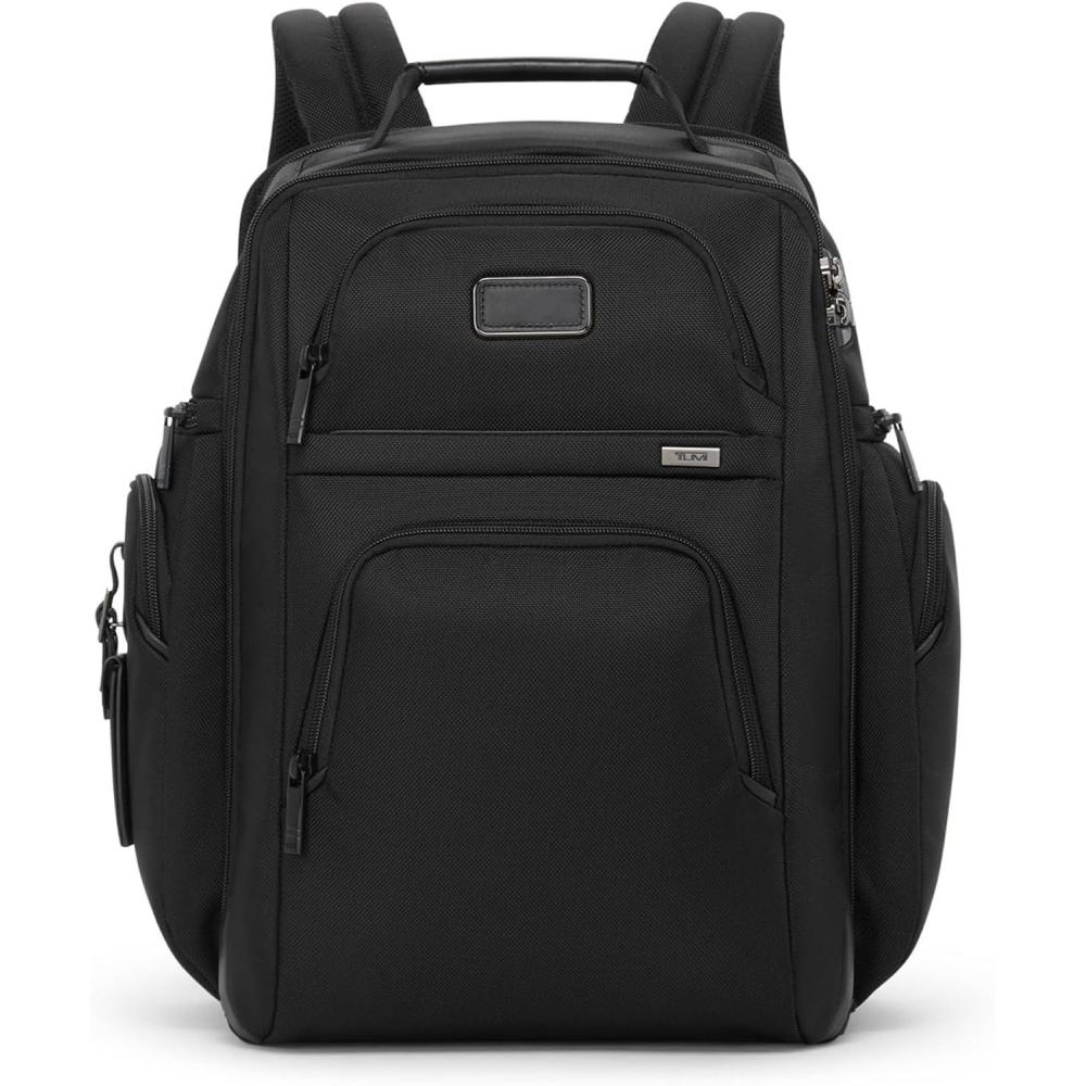 imageTUMI  Alpha Brief Pack  Mens and Womens Work and Travel Laptop Backpack with Padded Adjustable Strap  Fits Up to 15 Screen  BlackBlack