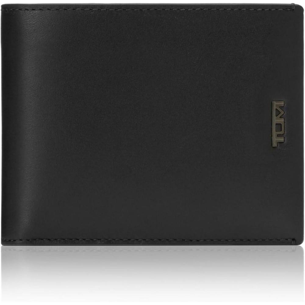 imageTUMI  Nassau Global Double Billfold Wallet  Card Holder Wallet for Men amp Women  With ID Window  Nappa Leather MaterialBlack Smooth