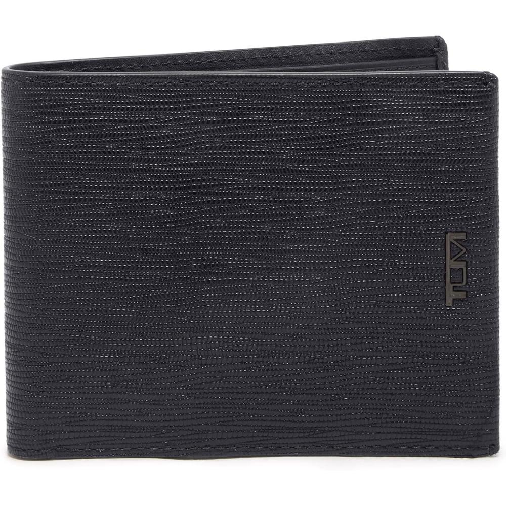 imageTUMI  Nassau Global Double Billfold Wallet  Card Holder Wallet for Men amp Women  With ID Window  Nappa Leather MaterialEmbossed Black