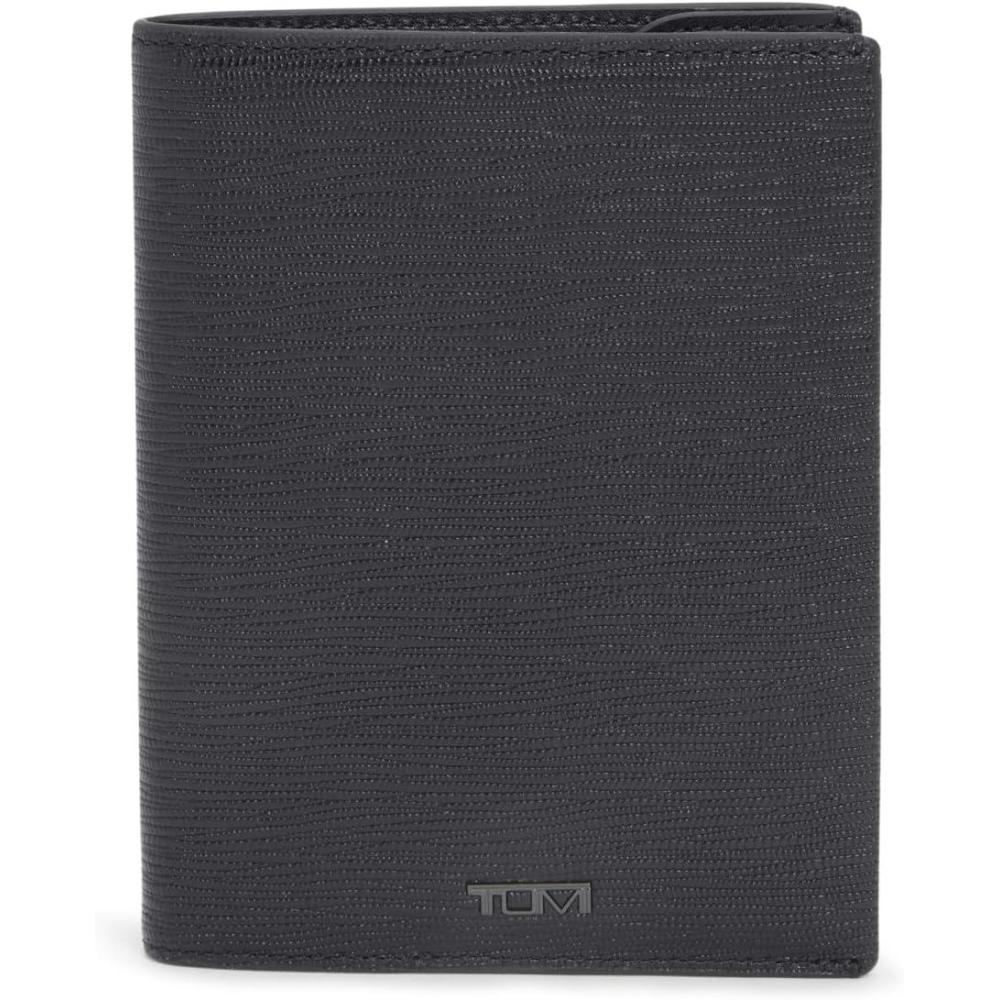 imageTUMI  Nassau Leather Passport Sleeve  Travel Card Holder and Organizer  Black EmbossedBLACK EMBOSSED