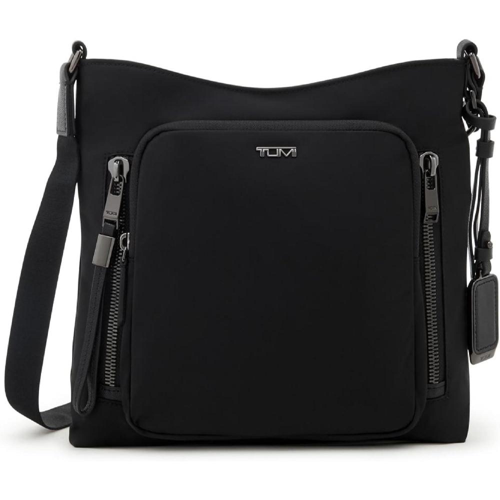 imageTUMI womens Tyler Crossbody  Business Travel Bag Stain WaterResistant NylonBlackGunmetal