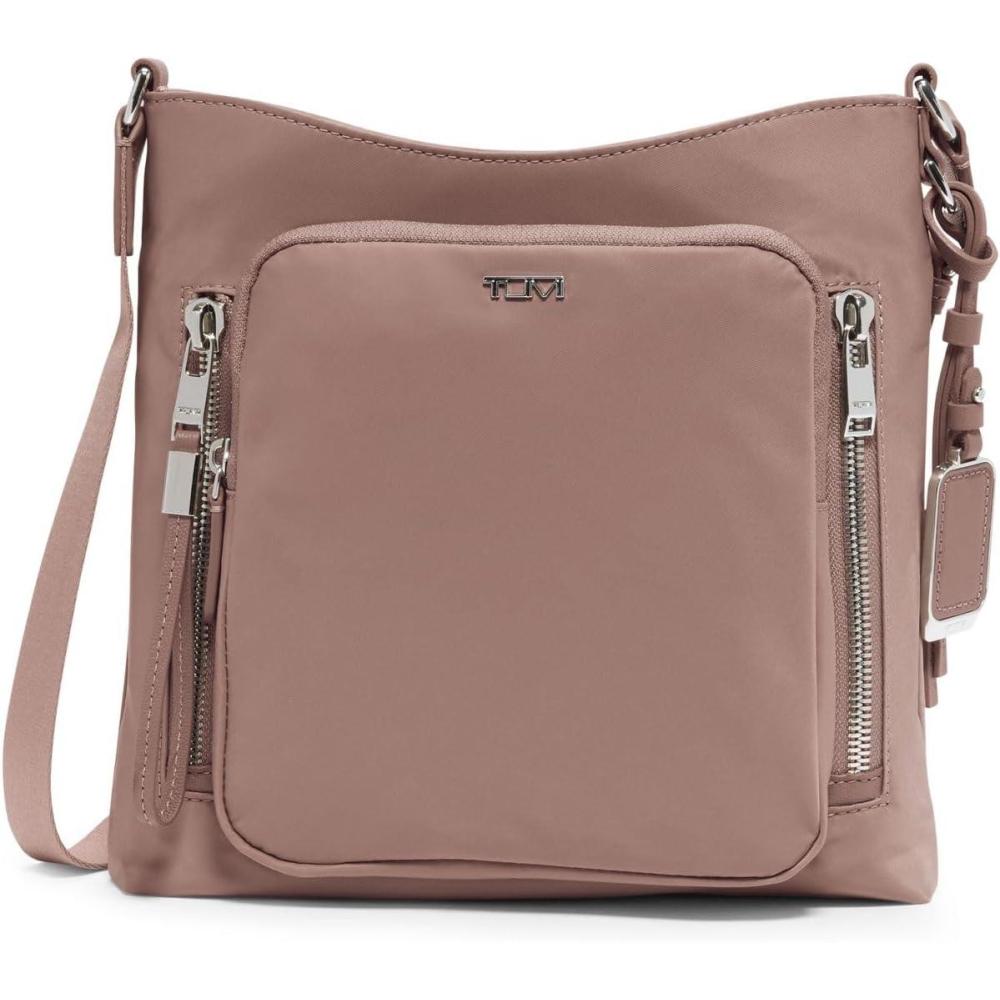 imageTUMI womens Tyler Crossbody  Business Travel Bag Stain WaterResistant NylonLight Mauve