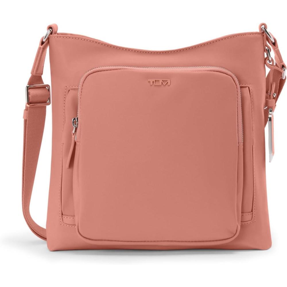 imageTUMI womens Tyler Crossbody  Business Travel Bag Stain WaterResistant NylonPink Clay