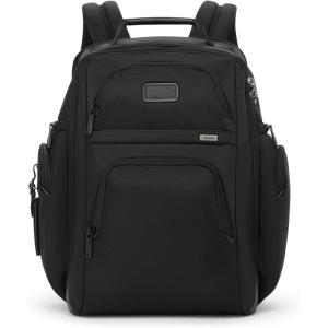 TUMI – Alpha Brief Pack – Men’s and Women’s Work and Travel Laptop Backpack with Padded Adjustable Strap – Fits Up to 15″ Screen – Black(Black)
