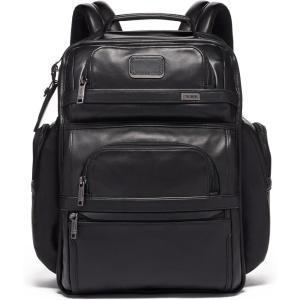TUMI – Alpha Brief Pack – Men’s and Women’s Work and Travel Laptop Backpack with Padded Adjustable Strap – Fits Up to 15″ Screen – Black(Black Leather)