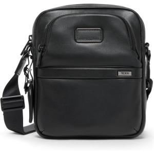 TUMI – Alpha Medium Crossbody – Men’s and Women’s Everyday Crossbody Bag – Adjustable Shoulder Strap – For Business & Travel – Black Leather