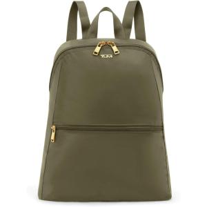 TUMI – Just In Case Foldable Backpack – Lightweight, Compact Travel Backpack – For One Bag Travel – 15.5″ X 12.3″ X 4.5″ – Black with Gold Hardware(Olive)