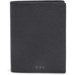TUMI – Nassau Leather Passport Sleeve – Travel Card Holder and Organizer – Black Embossed(BLACK EMBOSSED)