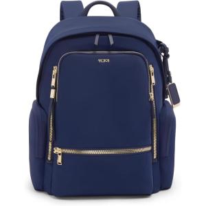 TUMI – Voyageur Celina Backpack – Women’s Work and Travel Bag – 16.0″ X 10.6″ X 6.5″ – Holds Up to 16″ Laptop – Bridle(Indigo/Light Gold)