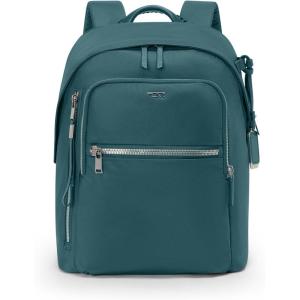 TUMI – Voyageur Halsey Backpack – Travel Backpack – For Business, Fashion, Commute – Holds Up to 14″ Screens – Black & Gold(Lagoon)