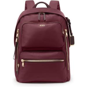 TUMI – Voyageur Montana Backpack – Stylish Travel Backpack for Women – For Business, Work – Fits up to 16″ Laptops – Black/Gold(Wine)